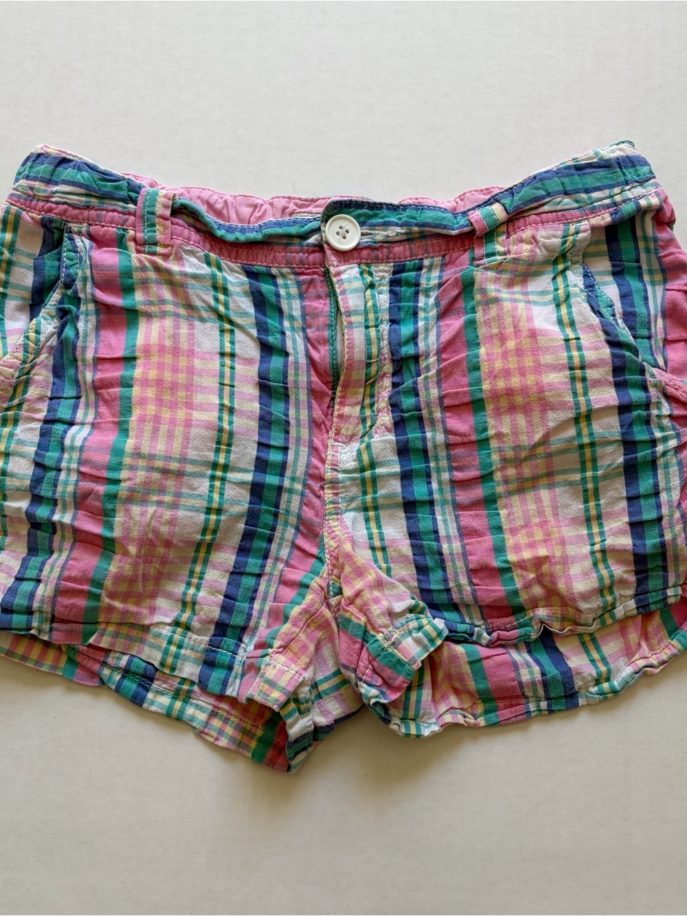 Y2K Vintage Cherokee Cotton Low Rise Plaid Mini Shorts Multi Women’s 25 Girls L